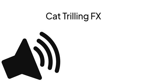 HD - Cat Trilling Sound Effect - YouTube