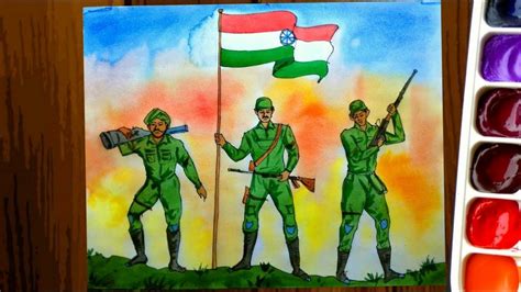 Painting of indian army – India NCC