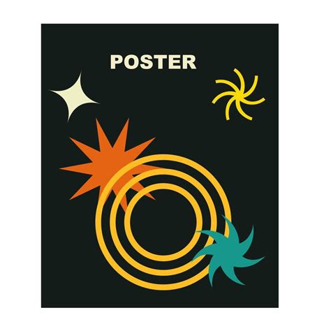 Brutalist posters set with naive playfull shapes and smile stickers 44792076 Vector Art at Vecteezy