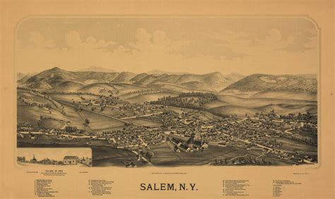 Historic Map - Salem, NY - 1889 | World Maps Online