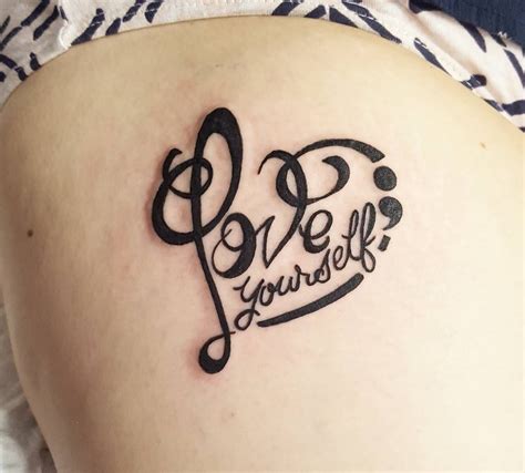 Always love yourself | Love yourself tattoo, Symbolic tattoos, Chinese ...