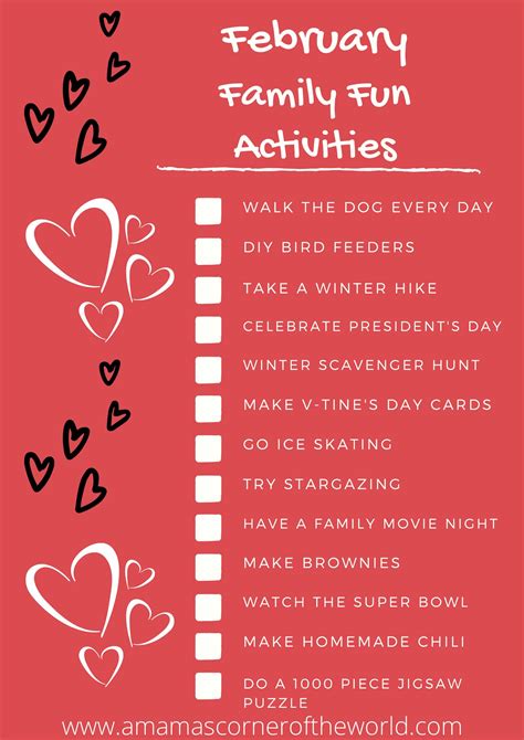 February Bucket List: 13 Family Fun Activities to Do in February