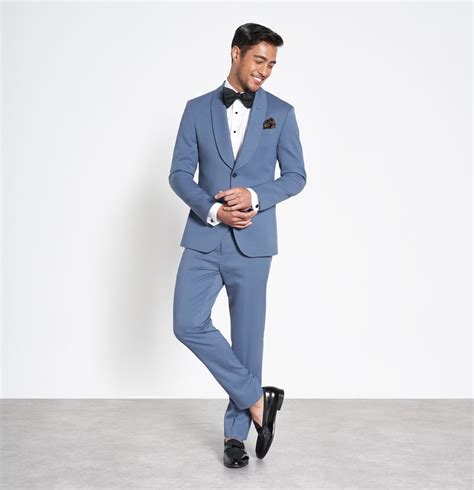 Light Blue Shawl Tuxedo | The Black Tux