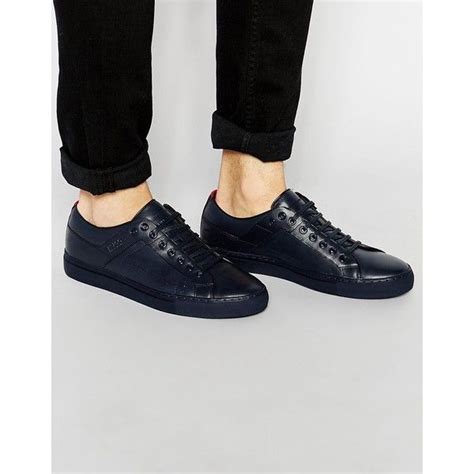 HUGO by Hugo Boss Futesio Sneakers | Leather shoes men, Blue leather ...