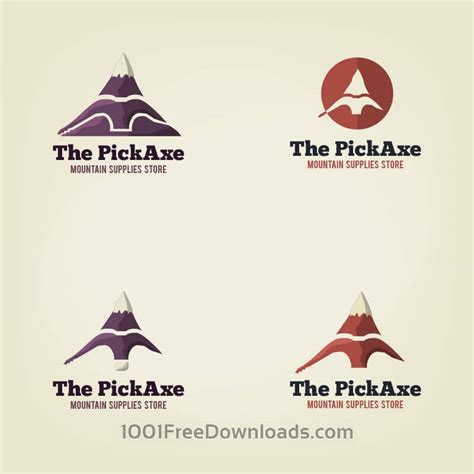 Free Vectors: Vector pick axe logo | Abstract