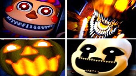 FNAF 4 Halloween Edition All Jumpscares Gameplay | Facedrawer