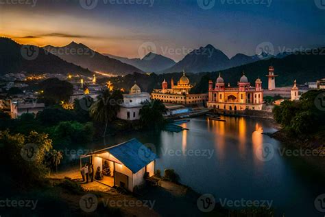 the city of lahore at night. AI-Generated 33415500 Stock Photo at Vecteezy