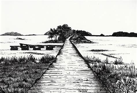 Ink landscape by TaileenDenvers on DeviantArt