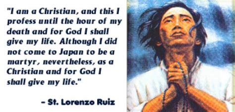 Mentor Musings: San Lorenzo Ruiz: A Thousand Lives, All for Christ