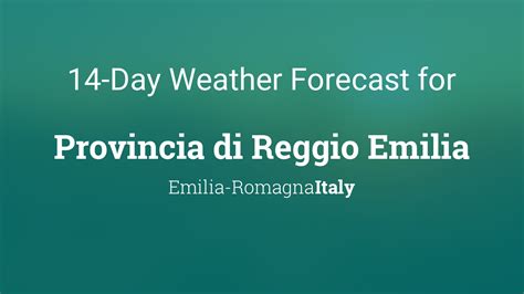 Provincia di Reggio Emilia, Italy 14 day weather forecast