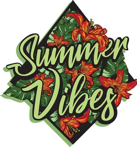 Summer vibes t shirt template vector