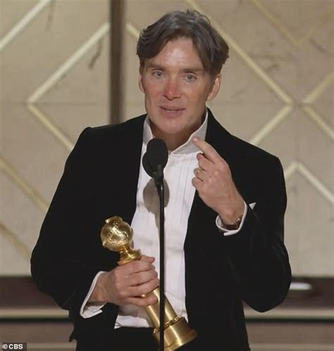 Golden Globes 2024: Oppenheimer's Cillian Murphy accepts Best Actor win ...