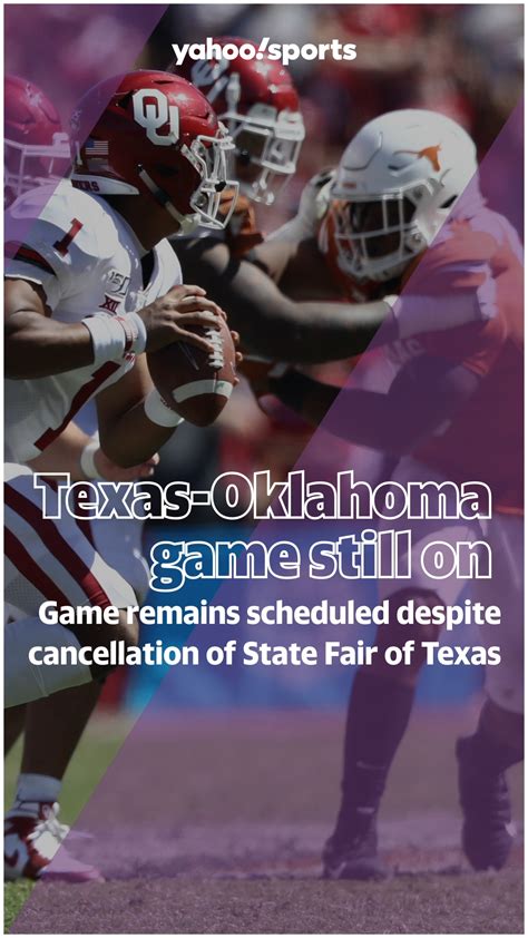 Oklahoma vs. Texas football game still on schedule despite cancellation ...