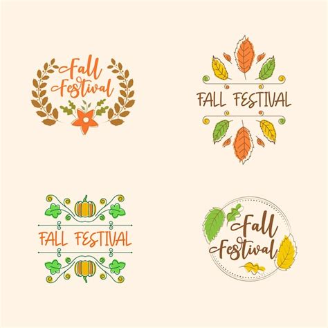 Premium Vector | Fall Festival element Vector design illustration Template