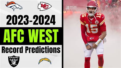 2023 NFL Record Predictions | AFC West - YouTube