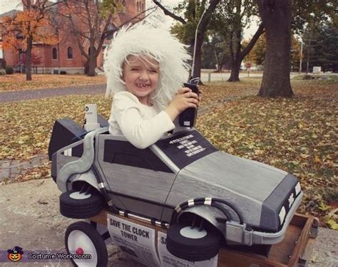 Doc Brown and his DeLorean Creative Halloween Costume Idea Halloween 2015, Adult Halloween ...