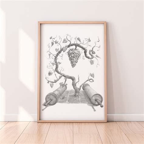 I Am the Vine, Art Print - Large Size – First Fruits of Zion Resources Store