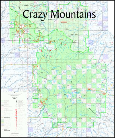 Crazy Mountains Public Access Maps