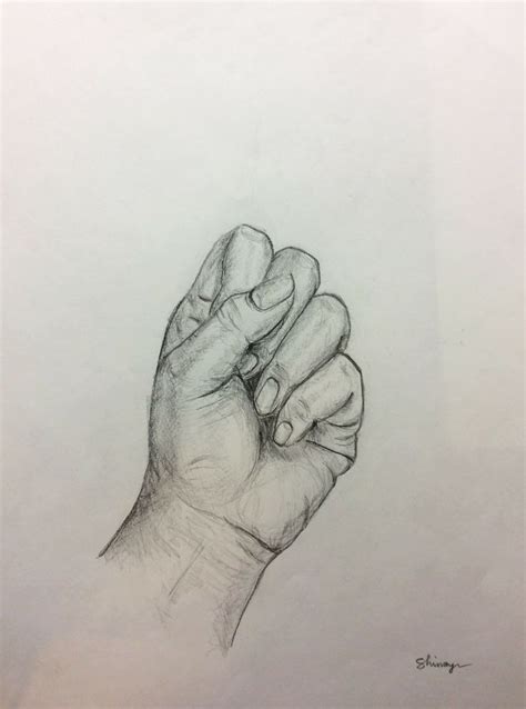 ArtStation - Shaded Hand Drawing ... | Face art drawing, How to draw hands, Drawings