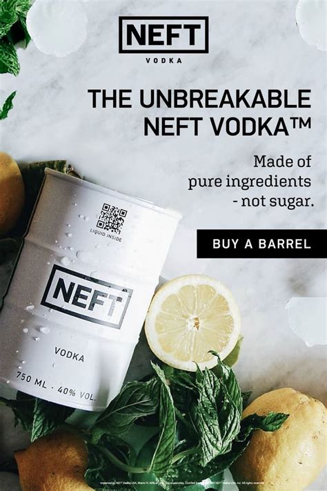 NEFT Ultra-Premium Vodka™ | Alcohol recipes, Mixed drinks recipes, Festive drinks