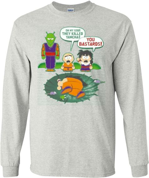 Download Dragon Ball Parody Sweatshirt Yamcha Death Pose | Wallpapers.com