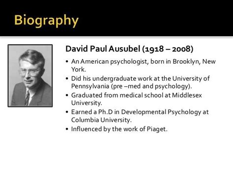 David Ausubel - Alchetron, The Free Social Encyclopedia