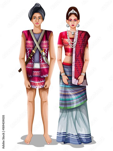 Arunachali wedding couple in traditional costume of Arunachal Pradesh ...