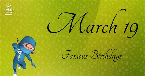 March 9 Famous Birthdays