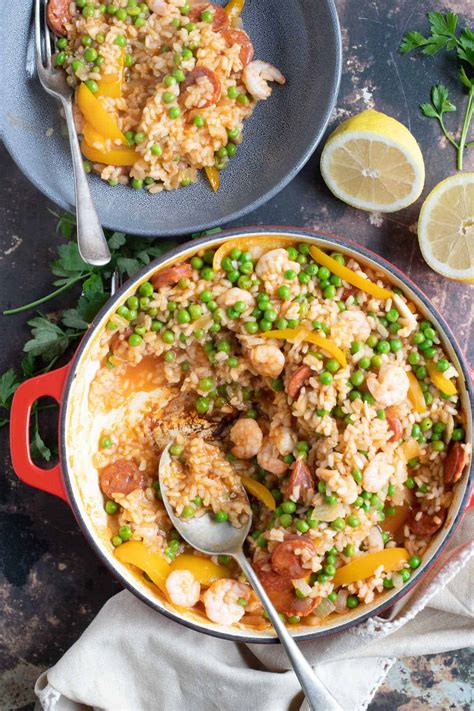 30 Minute Easy Prawn & Chorizo Paella Recipe - Effortless Foodie