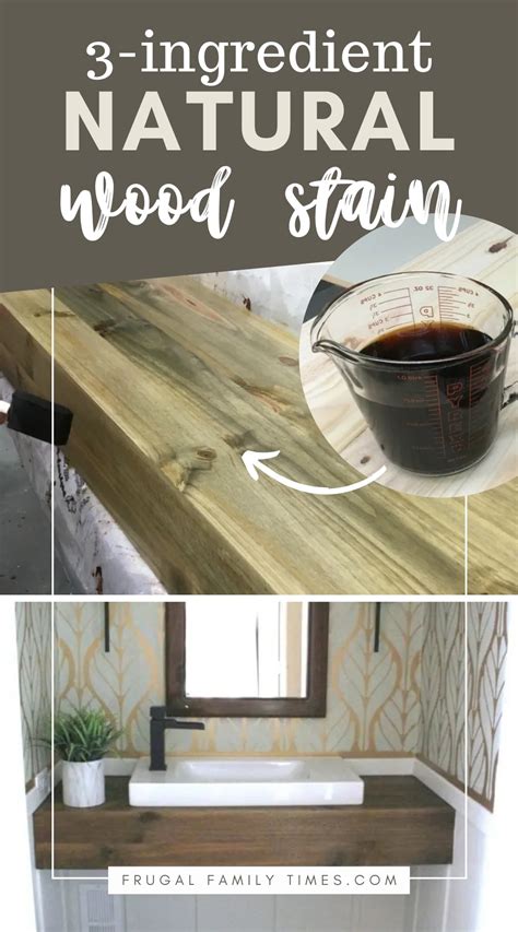 How To Make The Easiest DIY Wood Stain From 3 Simple Natural ...