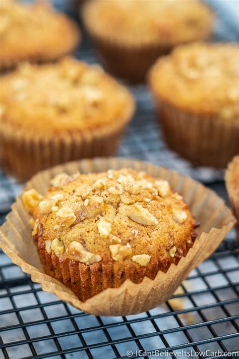 Healthy Low Carb Keto Banana Muffins Recipe w/ Almond Flour