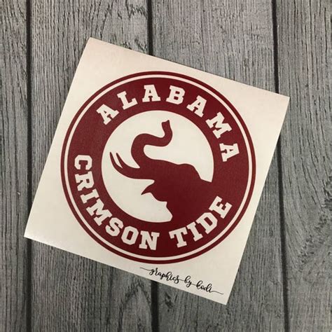 Alabama Crimson Tide Decal Crimson Tide Elephant