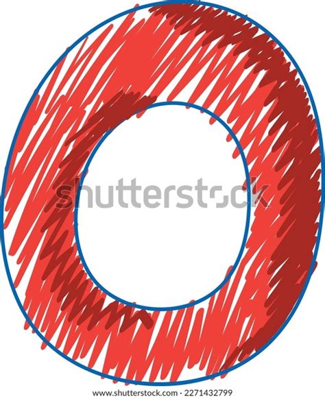 Number Zero Pencil Colour Sketch Simple Stock Vector (Royalty Free ...