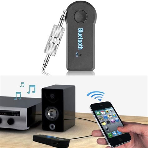 Bluetooth Receiver Car Kit Portable Wireless car speaker 3.5mm Stereo ...