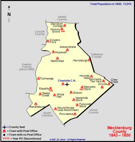 Mecklenburg County, NC - 1843 to 1850