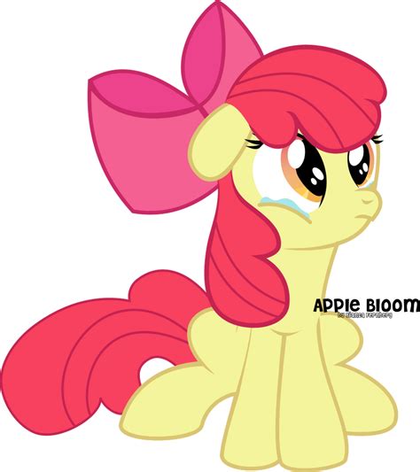 Apple Bloom crying by oOBrushstrokeOo on DeviantArt