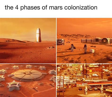 4 Phases Of Mars Colonization - Funny
