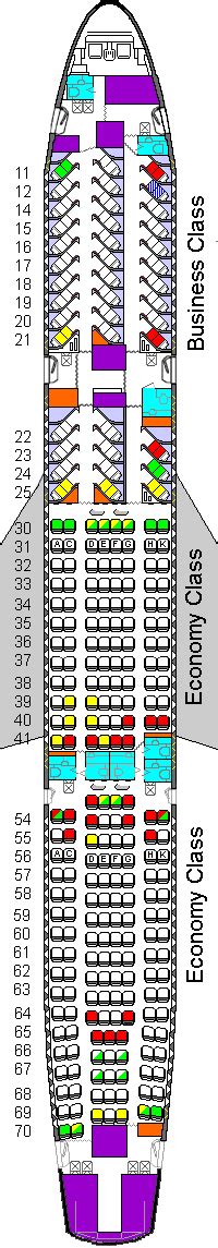 Cathay Pacific A330 seating plan - A330 seating chart & pictures ...