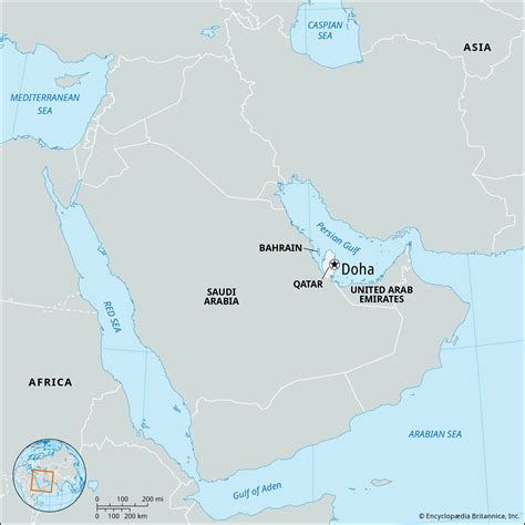 Middle East Map Doha - Freddi Bernardina