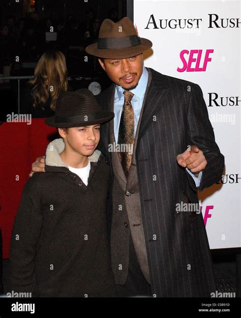 Terrence Howard Premiere of 'August Rush' held at the Ziegfield Theater ...