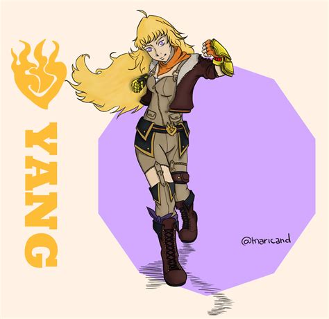 My first RWBY fanart had to be Yang : r/RWBY