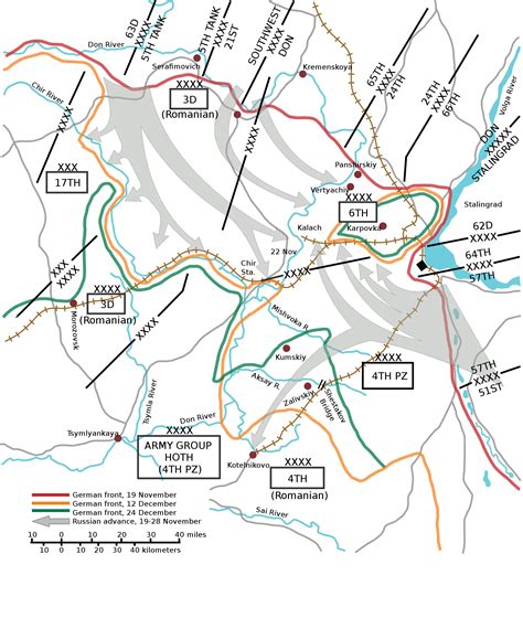 Map Battle of Stalingrad • Mapsof.net