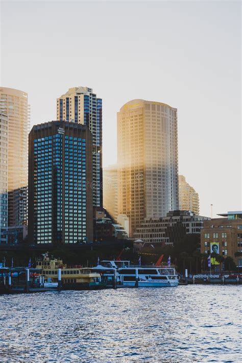 Buildings and Hotels Surrounding Circular Quay in Sydney Harbour Editorial Stock Photo - Image ...