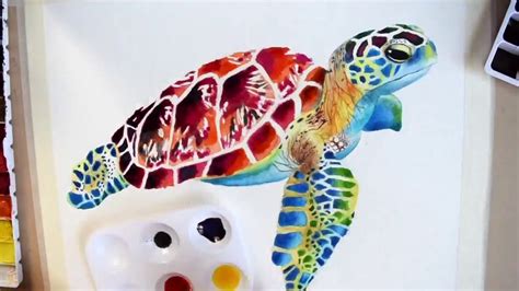 Sea Turtle Art Watercolor