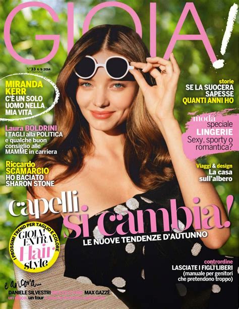 Miranda Kerr - Gioia! Magazine September 2014 Issue • CelebMafia