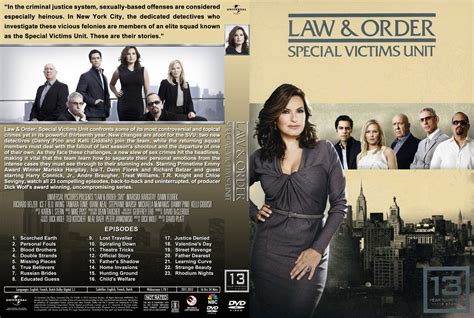 Law & Order: SVU - Season 13 - TV DVD Custom Covers - SVU-13 st :: DVD Covers