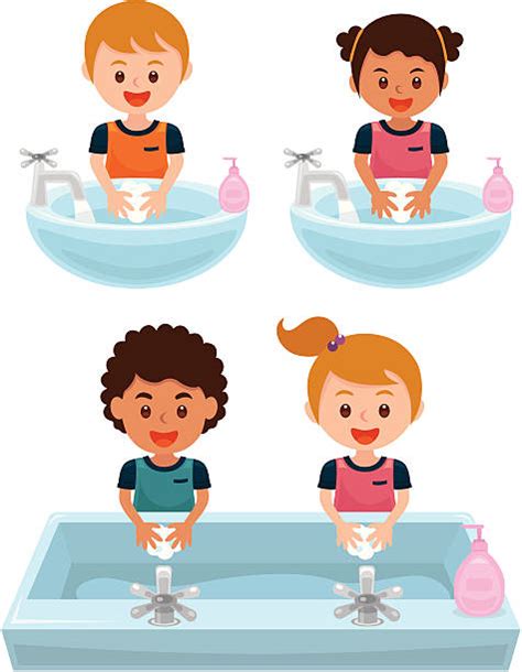 Kids Washing Hands Illustrations, Royalty-Free Vector Graphics & Clip ...