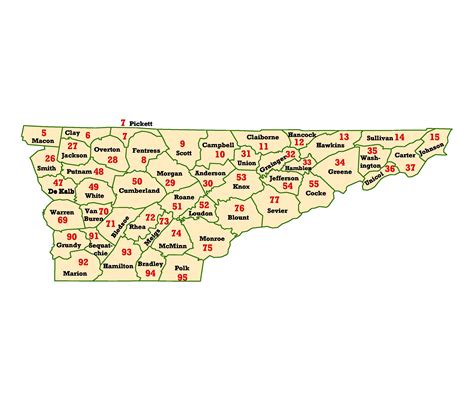 East Tennessee Zip Code Map - Map