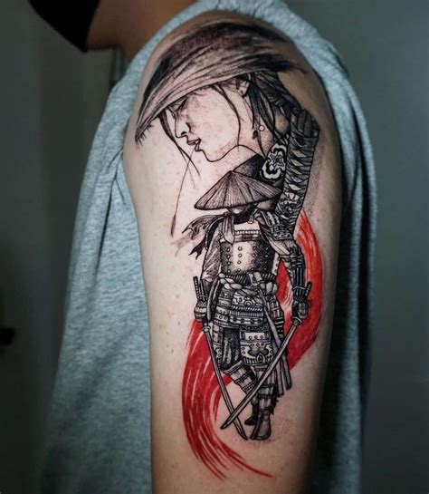 Female Samurai Warrior Tattoos