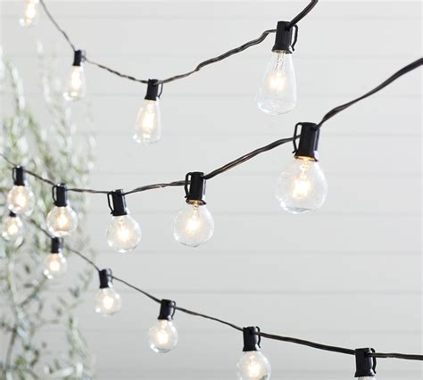 Globe Outdoor String Lights & Holder Posts | Pottery Barn